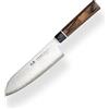 サンクラフト Suncraft VG-10 Black Damascus & Coltello da Cucina & Damasco Coltelli da Chef Santoku 167 mm & Professionale Giapponese Acciaio da 67 Strati con Pakkawood Manico