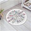 FSDGY Tappetino Antiscivolo per Il Bagno,Soffice Tappeto da Bagno in Microfibra,Assorbente,stampa lettering azteco hakuna matata design maglietta estiva,60x60 cm