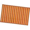 emmevi Tappeto Bamboo Legno Stuoia Antiscivolo Passatoia Pedana Bambù Cucina Bagno Degradè 50X235 Beige