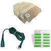 PIESSEONLINE 6 SACCHETTI + 5 PROFUMI +1 CAVO DA 7 MT PER VK 130 131 ASPIRAPOLVERE VORWERK IN CARTA ADATTABILI