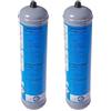 Zeus Party 2 Bombole Co2 600 gr non ricaricabile attacco M11x1 per erogatori acqua frizzante Contenitore in acciaio