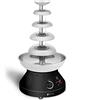 Royal Catering Fontana di Cioccolato Professionale per Fonduta RCCF-210 (250 W, 5 Piani, 30-110 °C, 4 L Capacità, 10-12 h Ciclo di lavoro)
