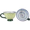 Royal Tara Tazza in porcellana Bone China, con scritta May the Road Rise Latte Cup a spirale, in ceramica, dipinta a mano, con simbolo irlandese, utensili da cucina per bevande calde o fredde, 430,9