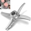 AUMUA per Ninja CREAMi Deluxe Blade Paddle, parte di ricambio compatibile con Ninja Creamy Ice Cream Maker NC501 NC500 Series, accessori in acciaio inox Creamie
