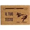 Happenings Zerbino Personalizzato In Fibra Di Cocco Con Testo Libero Tappeto D'ingresso Antiscivolo Naturale La Tua Iscrizioneper l'interno della casa (60 x 90cm, Modello 6)