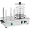 Royal Catering RCPHW 650 - Macchina per cagnolini caldi (Potenza: 550 W, per fino a 30 salsicce, 4 spiedini riscaldati per panini)