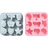 BAdez Stampo Silicone 2 Pezzi Di 9 Scarabei Lunari, Libellule, Farfalle E Altre Forme Diverse, Stampi Per Cioccolato, Stampi Per Torte In Silicone, Stampi Epossidici