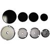Franza - Kit 4 bruciatori spartifiamma + 4 piattelli smaltati neri per Electrolux Rex Aeg Zanussi - 1 grande - 2 medi - 1 piccolo - 50287425008 - KIT44050/OR - Prodotto originale