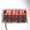 GLOBALHUT Kit di orologi digitali a 6 bit, kit di orologi elettronici a LED digitale, scheda di apprendimento per pratica di saldatura PCB, alimentatore DC5-5,5 V (parti + guscio)