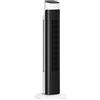 HOMCOM Ventilatore a Torre 80 cm per Camera da Letto, Ventilatore da Pavimento con Telecomando, Oscillazione 70°, Timer 7,5 Ore, 3 Velocità, Display LED, Bianco e Nero