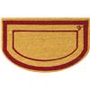 Olivo Tappeti OLIVO.shop | BAIA - Zerbino cocco mezzaluna con fondo in gomma, zerbino ingresso esterno cocco, 3 colori 40x65 cm (RED)