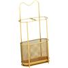 Sharplace Portaombrelli in Metallo, Organizer per Corridoio, Contenitore per Garage, Oro