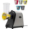 DCSYOG Tagliaverdure elettrico 1000W, affettaverdure elettrico 6 in 1, trituratore elettrico a 5 lame a cono, grattugia per frutta e verdura