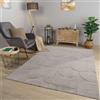 TT Home Tappeto Camera Da Letto Soggiorno Pelo Corto Etnico Scandi Disegno Geometrico, Colore:Antracite Chiaro Grigio Chiaro Grigio, Dimensione:120x160 cm