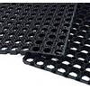 TREND Tappeto in Gomma Antiscivolo a Griglia - Zerbino Ingresso Esterno, Antisporco, Drenante - Spessore 16 mm - 4 Misure - Componibile - nero (80x120 cm)