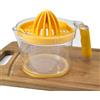 HERCHR Spremiagrumi a Mano per Arance, Spremiagrumi manuale multiuso con contenitore e con comoda impugnatura PER Limoni, di 600ml Misurazione (Giallo)
