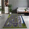 JIAOJING Tappetini Piste Di Atterraggio Dell'Aeroporto Vista Dall'Alto Aereo E Arrivo In Aereo Tappeto 3Dcamera Da Letto Sala Giochi Nursery Decor 160X230Cm