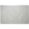 Markotex Tappeto Sardo Stuoia Passatoia tappeto bagno 100% Cotone Made In Italy prodotto in sardegna (Bianco, 40x60)