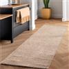 SIMPEX tappeto shaggy a pelo lungo beige 80x250 cm soffice moderno tinta unita perfetto per spazi stretti cucina o corridoio dona calore comfort e stile contemporaneo
