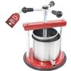 OWIJI Torchietto Premitutto Acciaio Inox Made in Italy Luxury Quality Diametro 20 cm Capacità 5 Litri Manuale Premitura Torchio per Mirto Vino Liquori Spremute Succhi Frutta Conserve Melanzane