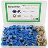 Raogoodcx 40 occhi di sicurezza grandi da 22 mm in plastica blu, occhi di sicurezza fai da te, con rondelle, per animali di peluche, orsacchiotti, bambole, burattini artigianali