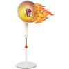 GrecoShop Stufa Piantana a Carbonio a forma di Ventilatore Caldo, Riscaldamento Rapido, Oscillante con Rotazione a 90°, Potenza Regolabile 500W/1000W