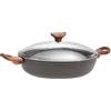 Sambonet Tegame 2 Maniglie con Coperchio Antiaderente Nera Rock 'n' Rose 28cm Sambonet