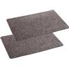 Astra Zerbino interno beige tappetino antisdrucciolo - zerbino 50x80 cm set di 2 idrorepellente - zerbino Rib Line resistente antistatico