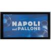 Sicignano Casalinghi Ingrosso Casalinghi Sicignano | Zerbino Prisma Fantasia Napoli 40x70 Rettangolare, Tappeto Gomma con Stampa Digitale, Eco-Friendly, Antiscivolo, Facile da Pulire, Interni Esterni, Made in Italy (Napoli nel Pallone)