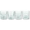 Brandani Bicchiere Blues Decori Assortiti Set 4 Pz Vetro - Capacità 33 Cl - Elegante e Resistente