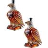 Generisch Bottiglia per whisky con aquila, Jack Daniels Aquila, decanter per whisky, idea regalo unica per amanti del whisky, papà, marito o fidanzato (2 pezzi)