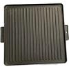Homely R BISTECCHIERA Piastra in ghisa professionale reversibile carne pesce smaltata ruvida per alimenti 400 x 400 mm.