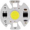 EXMOCIS 5pcs Cob LED Chip luci Spotlight Lampada 220V Smart 3W 5W 7W 9W 10W Lampada 12W per floodlight rettangolare Nessuna necessità-Y32 7W._bianco freddo