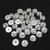INTIREE 3mm 4mm 5mm 6mm Cristallo Di Vetro Rotondo Da Cucire Strass Con 1 Foro Centrale Da Cucire Pietra-cristallo Trasparente,5mm 1440pz