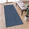 QQrunner Tappeto Passatoia Cucina Antiscivolo Lavabile 90x160cm Blu Navy Moderno Astratto Tappetino Runner Tappeti Runner per Salotto Corridoio Ingresso, Larghezza 40-120cm