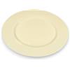 Aurora Store 6 Sottopiatti Bordo Liscio Colore CREMA BEIGE AVORIO in plastica Rigida Bordo Liscio Tondo 33 cm Natale cenone sotto Piatto Natalizio Capodanno Natale Cena Aperitivo