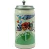 Steinfixx® - Boccale originale Oktoberfest 1990 con coperchio in peltro e certificato I Boccale dell'anno I Wiesnkbrocca I