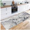 Siunwdiy Tappeto cucina 3 Metri,Tappeto Passatoia Cucina Antiscivolo Astratto grigio per Corridoio Bagno Salotto Scendiletto Cucina Tappeti Runner,lunghezza personalizzabile,80X300CM