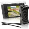 DETERMONDO 1000 Cannucce Cocktail Carta Nera 20 cm x 7 mm Biodegradabili Compostabili Ecologiche per Bevande Fredde, Bar, Feste, Locali e Ristorazione