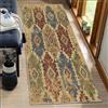 BORKOY Tappeto Cucina Multicolore Passatoia Corridoio 1.5 metri Antiscivolo Lavabile,Vintage, Pelo Corto per Soggiorno, Camera da Letto, Ingresso - Ideale per Cucina, Bagno e Lavanderia 50x150cm
