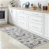 CARPETIA Tappeto passatoia antiscivolo "Coffee" - elegante motivo caffè in grigio, perfetto per la cucina e il corridoio