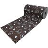 SalGiu Tappeto Cucina al Metro Fantasia Cuori Passatoia Antiscivolo Lavabile Gommato Pvc (3 Metri, Marrone)