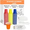 marketcaffe Kit Accessori Caffè 300 Bustine Zucchero, 300 Bicchierini, 300 Palettine - Set Monouso per Casa, Ufficio, Bar, Eventi e Distributori Automatici