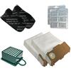 Filterprofi Staubbeutel24 Kit 12 Sacchetti + 12 Profumini + Filtro HEPA + 2 Filtri ODORI per aspirapolvere Vorwerk Folletto Kobold VK 130, 131 SC, VK130, VK131
