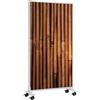 KÖNIGHAUS Riscaldatore a infrarossi Könighaus - 1200 watt - a basso consumo = riscalda in 2 minuti - con piedini e termostato - riscaldatore mobile - look piacevole con motivo: Canna di bambù