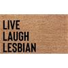Generic Zerbino Live Laugh Lesbian Polvere Tappeto Ingresso Morbide Tappetino Per Porta Per Casa Soggiorno Cucina 60X40Cm