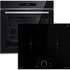 KKT KOLBE Cucina: 60cm Forno da incasso EB8019EDP + 59cm Piano Cottura Induzione IH85904FZ | Pirolisi | Funzione pizza | Griglia | Circolazione dell'aria | Aria calda | Cassetti telescopici | SET8019IH594FZ