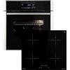 KKT KOLBE Cucina: 60cm Forno da incasso EB8016ED + 59cm Piano Cottura Induzione IH85900RL | Catalisi | Rosticceria | Funzione pizza | Griglia | Aria calda | Cassetti telescopici | SET8016IH859RL