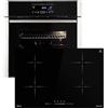 KKT KOLBE Cucina: 60cm Forno da incasso EB8016ED + 77cm Piano Cottura Induzione IH87704RL | Catalisi | Rosticceria | Funzione pizza | Griglia | Aria calda | Cassetti telescopici | SET8016IH877RL
