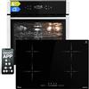 KKT KOLBE Cucina: 60cm Forno da incasso EB8313HC + 77cm Piano Cottura Induzione IH87704RL | Funzione pizza | Griglia | Circolazione dell'aria | Aria calda | Timer automatico | SET8313HCIH877RL